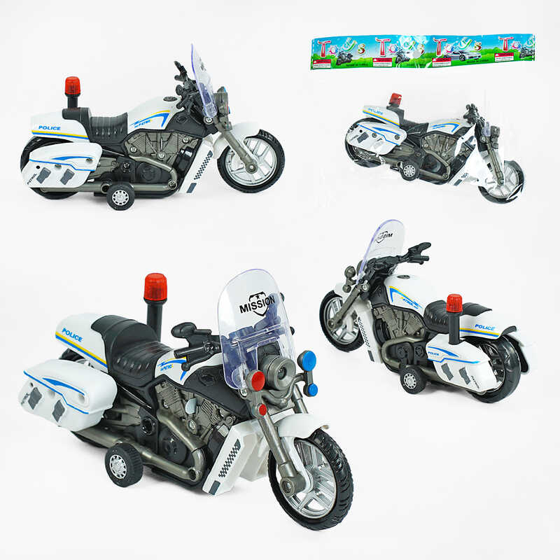 Мотоцикл 7725 (200/2) поліція, інерція, звук, підсвічування, у пакеті