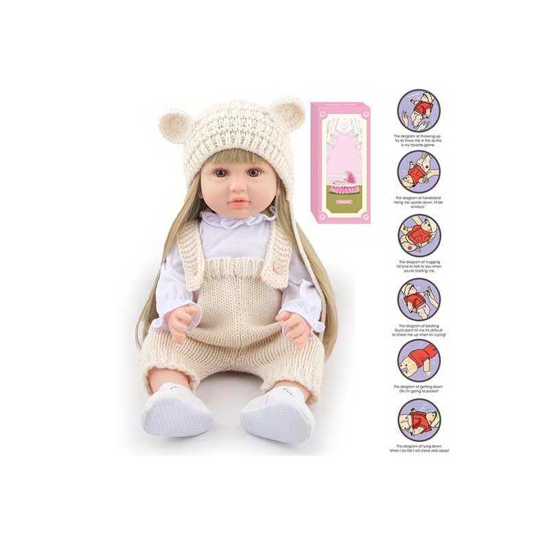 Лялька AFD 8866-26 S (12) висота: 52 см, функціональна, гумова, звуки, прошите волосся, аксесуари, в коробці