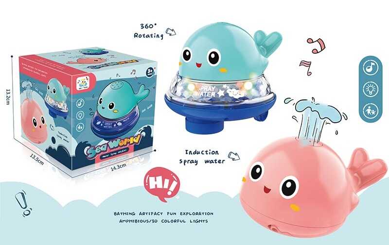 Гра для ванни HN 1667-2 (60) 2 режими роботи, пересування, підсвічування, музика, фонтан, в коробці