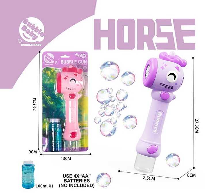 Пістолет з мильними бульбашками BE-020 A (72) 2 види, на листі, ВИДАЄТЬСЯ МІКС