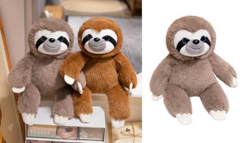 М’яка іграшка M 17948 (200) “Лінивець”, висота в сидячому положенні 24 см