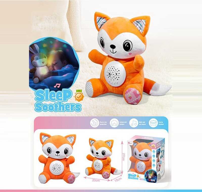 Нічник KC 11 (24) "Лисичка", звуки природи, мелодії, підсвічування, регулювання гучності, в коробці