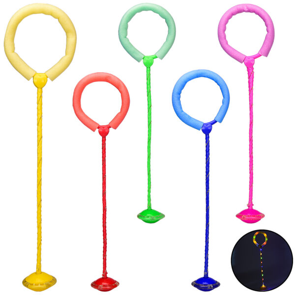 РОЗПРОДАЖ !!! Нейроскакалка 19002, скакалка з коліщатком , світло , на одну ногу