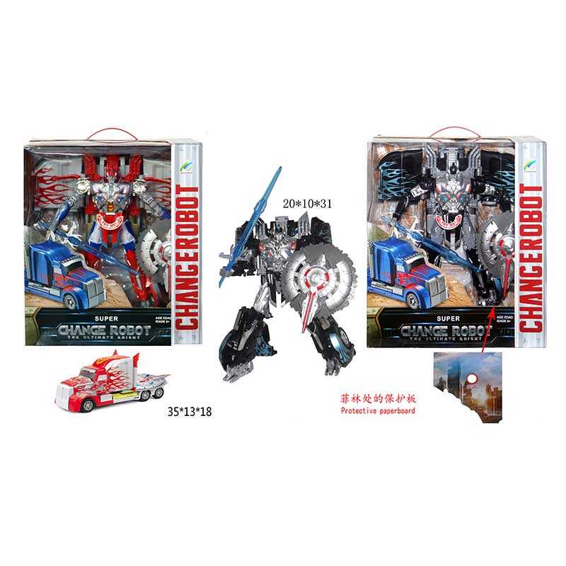 Трансформер 1-36 (12) 2 види, звук, підсвічування, трансформується у трейлер, зброя, в коробці