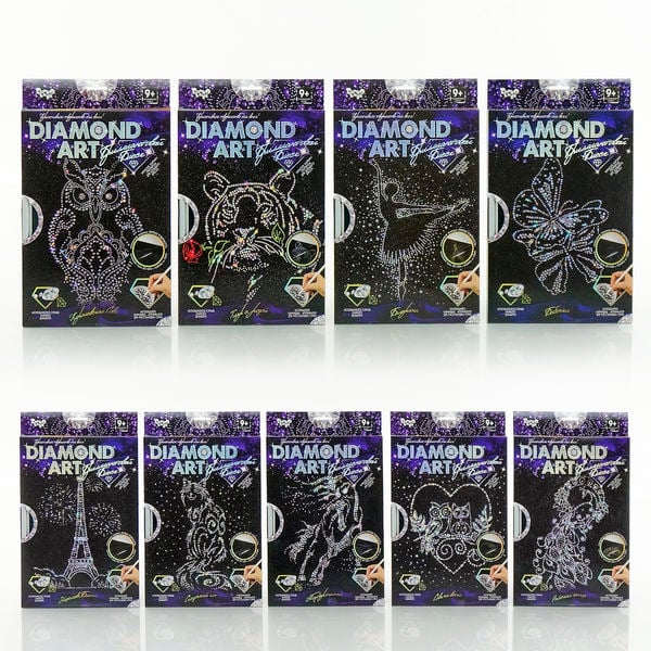 гр Алмазний живопис "DIAMOND ART" DAR-01-01,02,03,04 ... 10 (18) "Danko Toys"