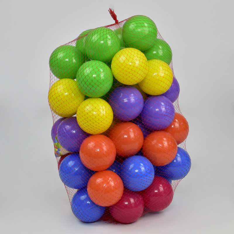 гр Кульки "80 мм м'які" 12023 (5) в сітці 50 шт "M Toys"