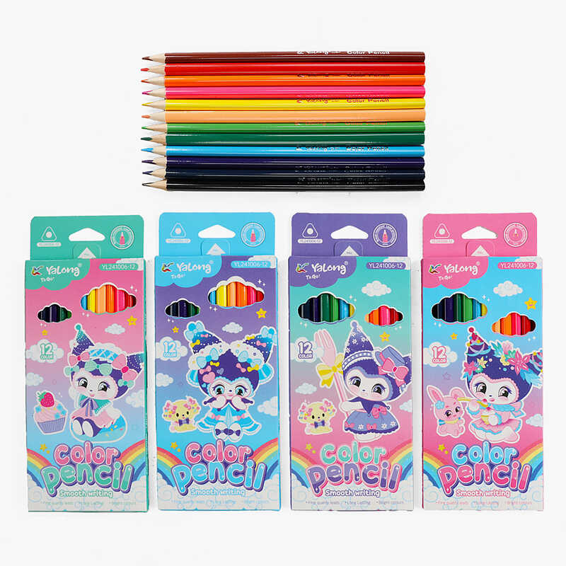 Олівці C 72685 (240) 4 види, 12 штук, в коробці, ВИДАЄТЬСЯ ТІЛЬКИ МІКС ВИДІВ