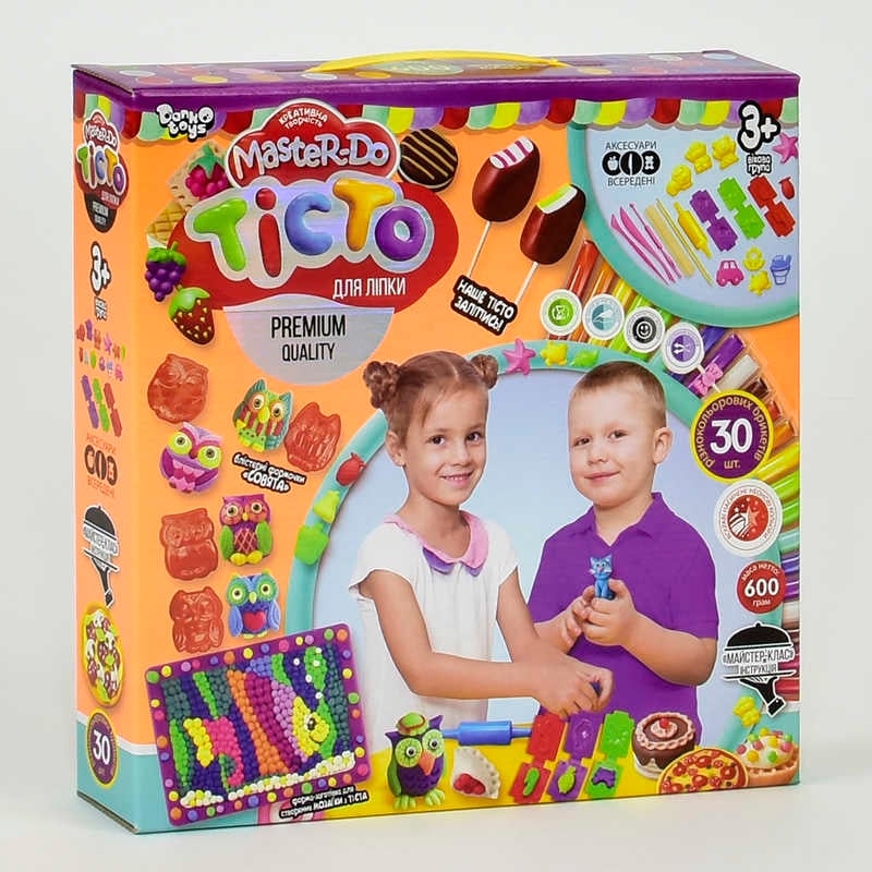 гр Тісто для ліплення "Master Do" TMD-03-06, 30 кольорів*20г  УКР. (6) "Danko toys", в коробці