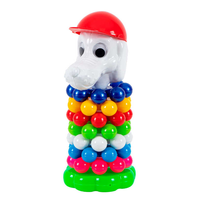 гр Піраміда кулька (собачка) 1802 (12) в сітці "BAMSIC"