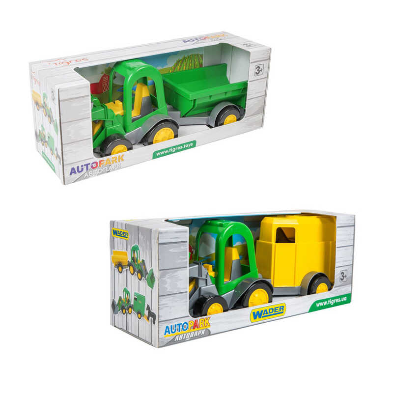 гр Трактор з причепом 39349 (6) "Tigres", ківш, в коробці