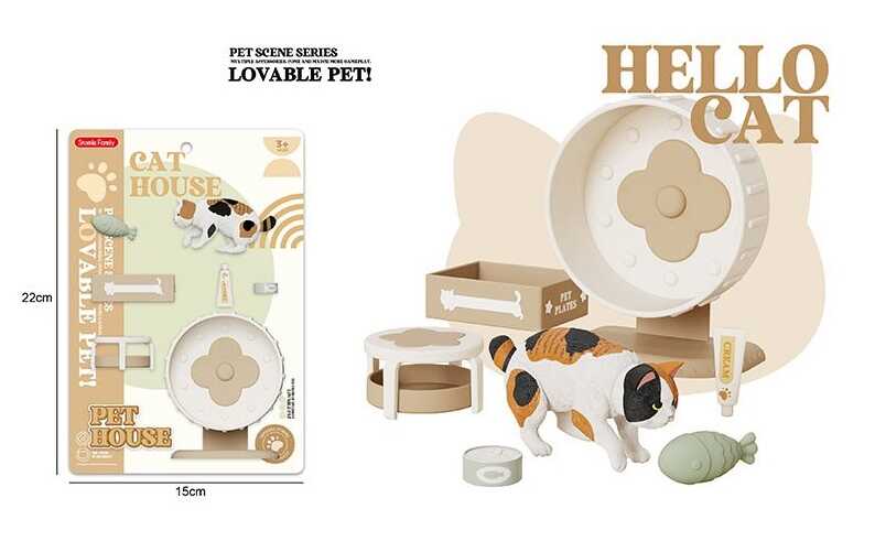 Улюбленець M 05 (72) рухливі кінцівки та голова, довжина 6 см, аксесуари, на листі