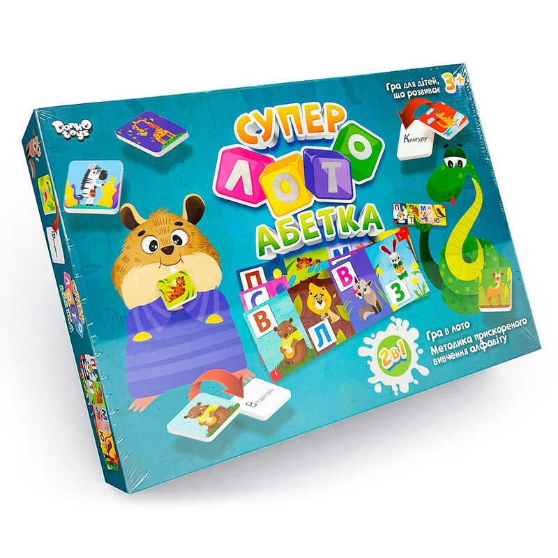 гр Гра "Суперлото Абетка" СЛА-01U укр .. (10) "Danko Toys"