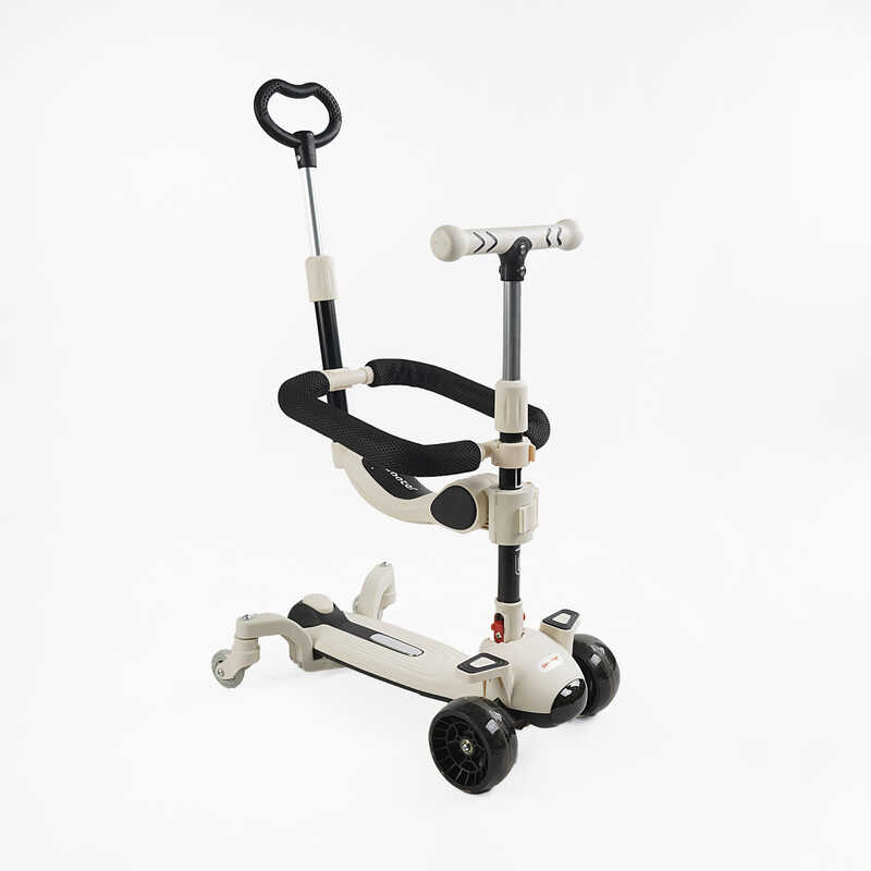 Самокат 5в1 "Skyper" J-47159 (6) колеса PU 125х40мм зі світлом, музика та підсвічування платформи, з ДОП. КОЛЕСАМИ, захисний бампер, в коробці