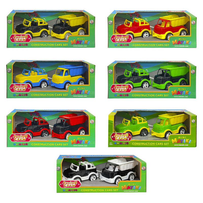 гр Набір машинок "Mini Matiki" 002/13 (24) "Bamsic", 2 машинки, в коробці