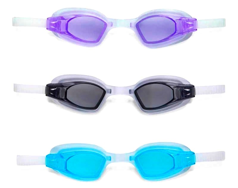 «Intex Окуляри для плавання 55682 , "Спорт" гіпоалергенний полівініл, захищають від УФ-променів, 3 кольори, / 8 + /