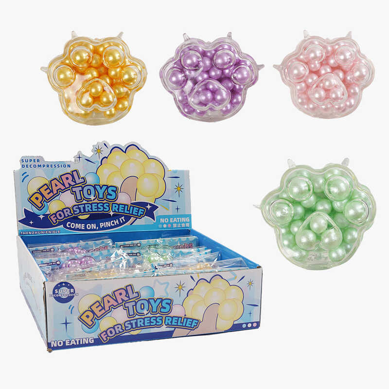 Гра антистрес C 71441 (24) ЦІНА ЗА 16 ШТУК В БЛОЦІ, “Перлинки”, розмір: 7,5х2,5х7 см, в коробці