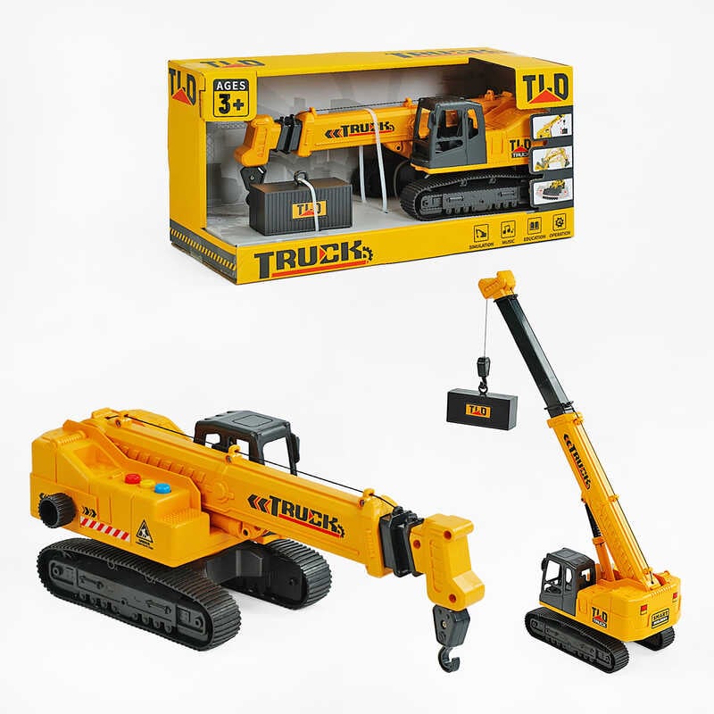 Кран 584-2 (24) звукові ефекти, гусеничний хід, тріскачка, в коробці