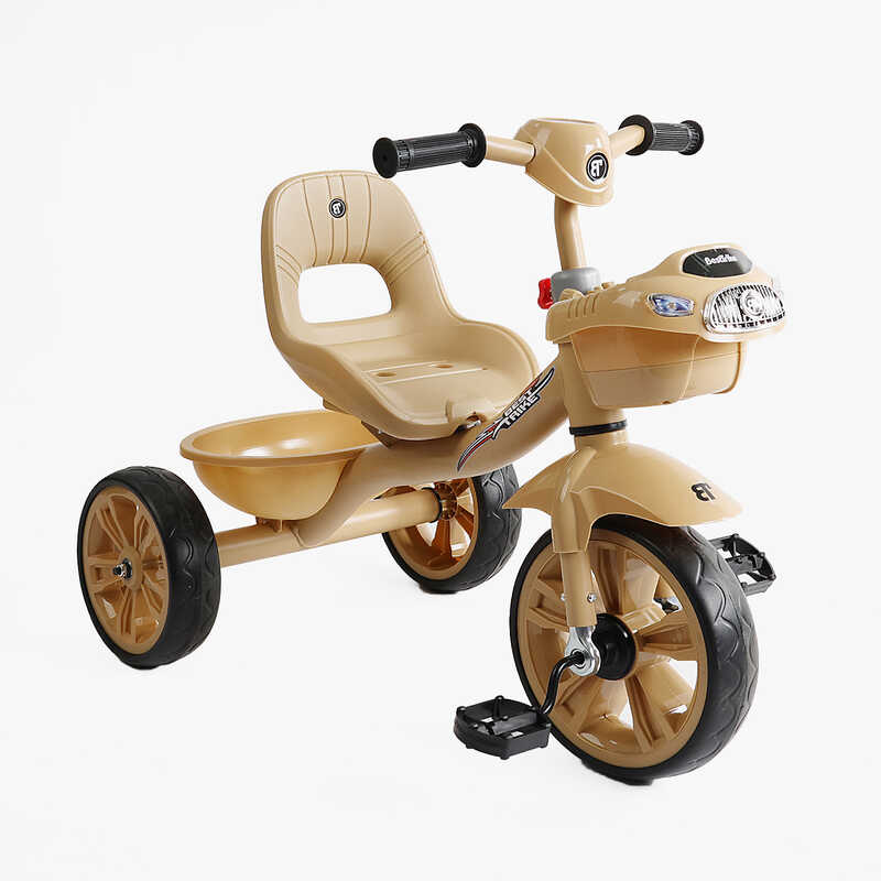 Велосипед 3-х колісний BS-60530 "Best Trike" (1) колеса EVA переднє 10’’, заднє 8’’, сталева рама, УКР. ОЗВУЧУВАННЯ, кошик, в коробці