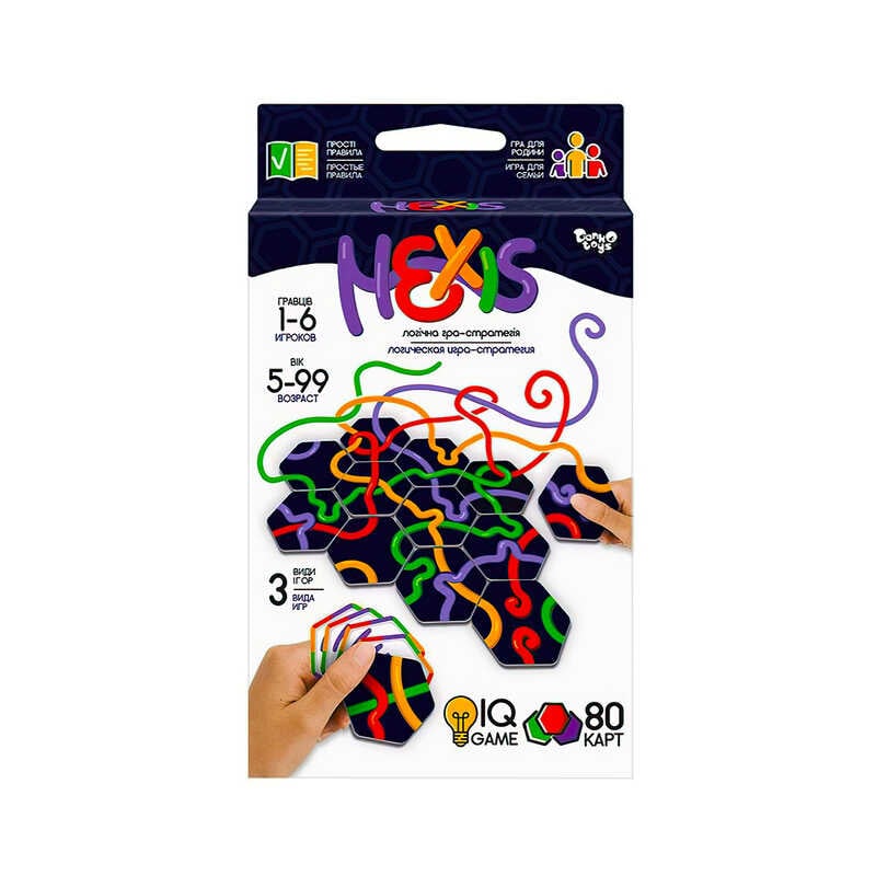гр Настільна гра "Hexis" G-HEX-01-01 (32) "Danko Toys", опис укр\рос мовами