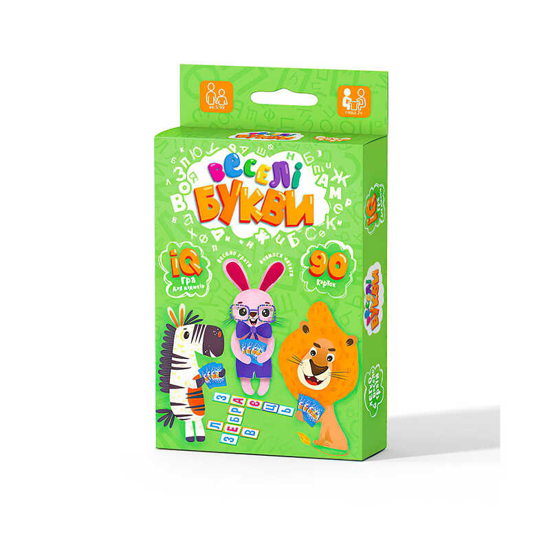 гр Настільна розважальна гра "Веселі букви" G-VB-01U УКР. (32) "Danko Toys"