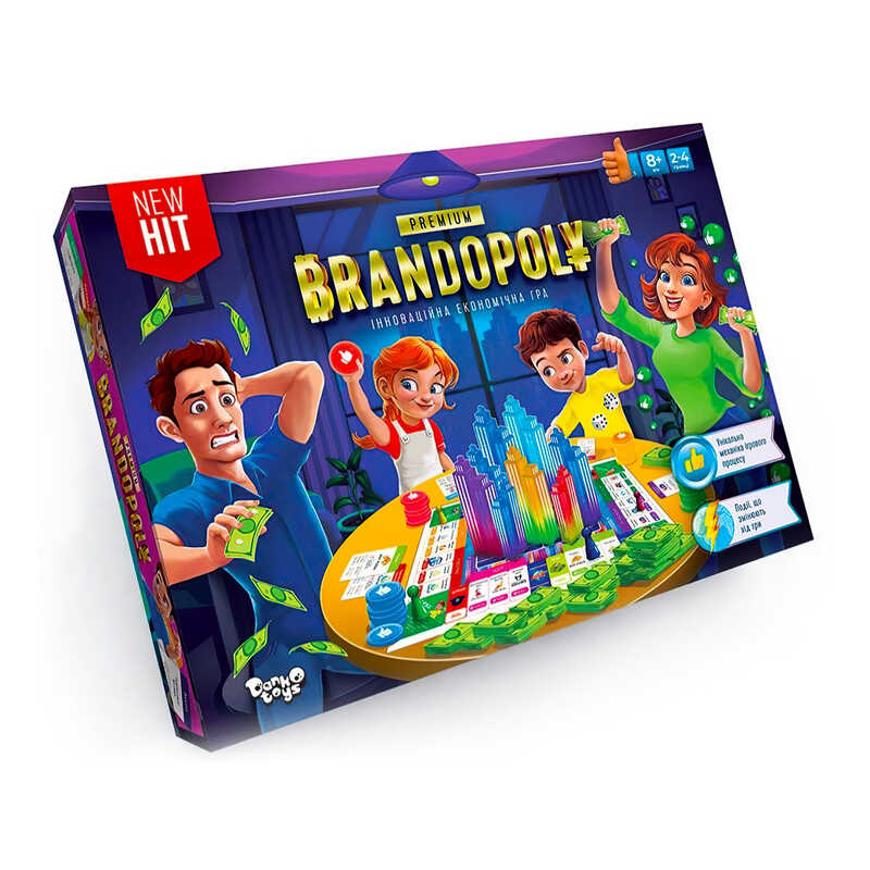 гр Настільна розважальна гра "Брендополія Преміум" G-BrP-01-01U УКР. (5) "Danko Toys"