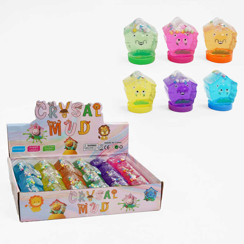 Лизун C 68856 (20) ЦІНА ЗА 24 ШТУКИ В БЛОЦІ, глітер, в коробці