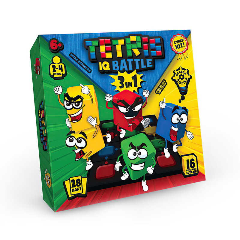 гр Настільна розважальна гра "Tetris IQ battle 3in1" G-TIB-02U УКР. (10) "Danko Toys"