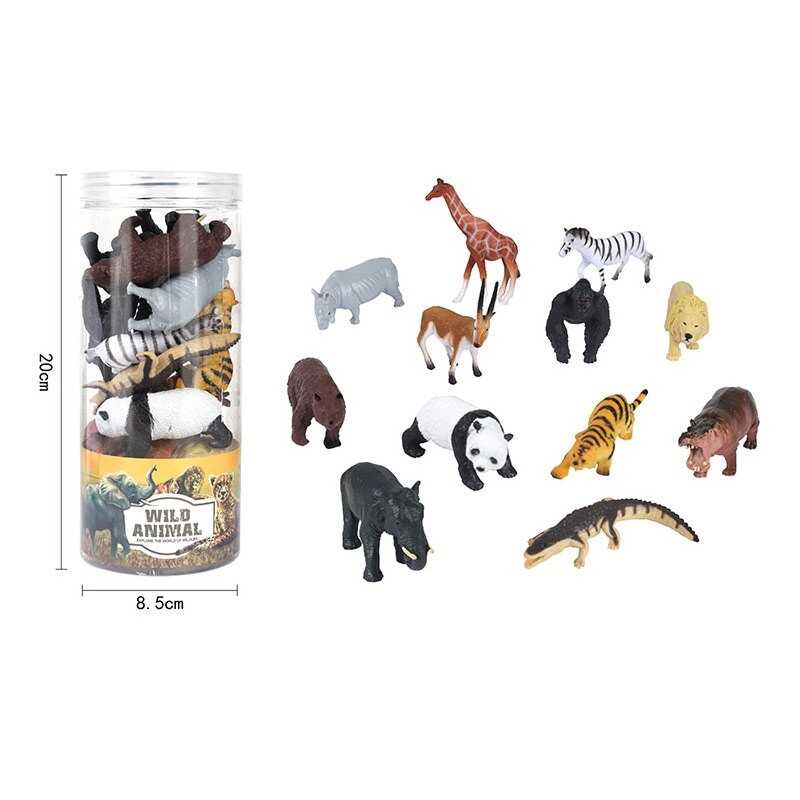 Набір тварин E 051-2 (90) 12 елементів, в тубі