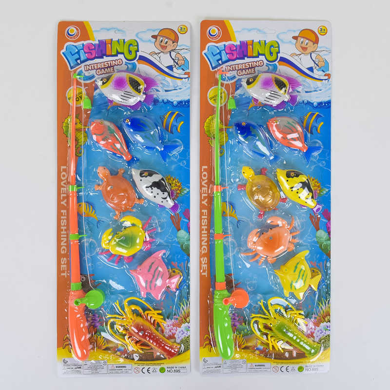 Риболовля магнітна В 95 В-21 (72) 2 види, 8 рибок, на листі