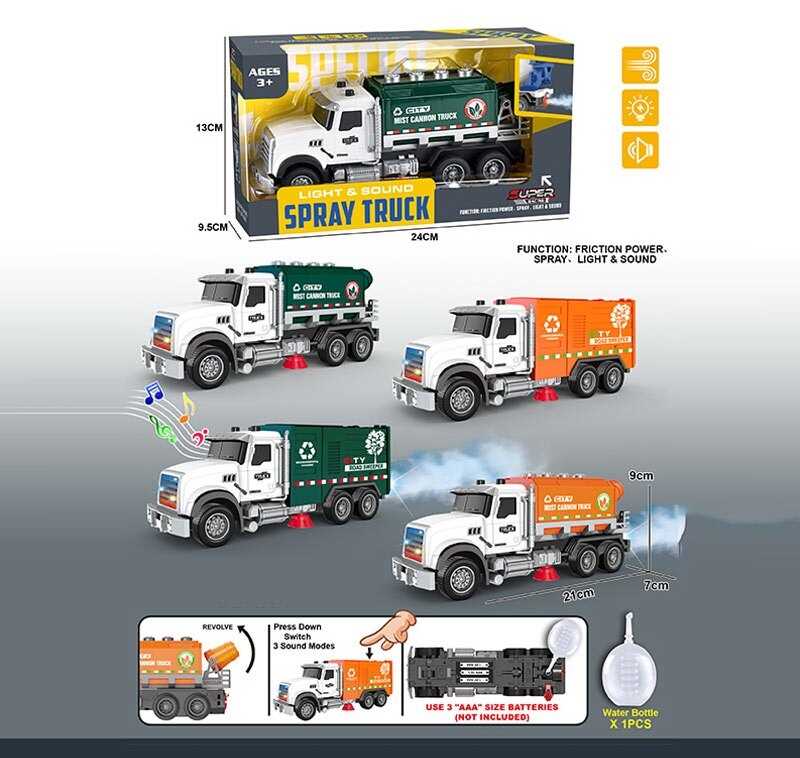 Спецтехніка YM 9922 B (84/2) звуки, підсвічування, парогенератор, інерція, в коробці, ВИДАЄТЬСЯ ТІЛЬКИ МІКС ВИДІВ