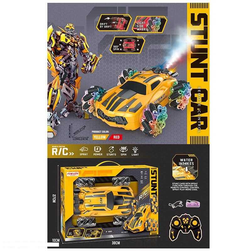 Машина на радіокеруванні 6621 (20) підсвічування, 2 режими: з мелодіями/без звуку, парогенератор, оберти на 360°, рухи по діагоналі, акумулятор 3.7 V, пульт 2.4 GHz, в коробці