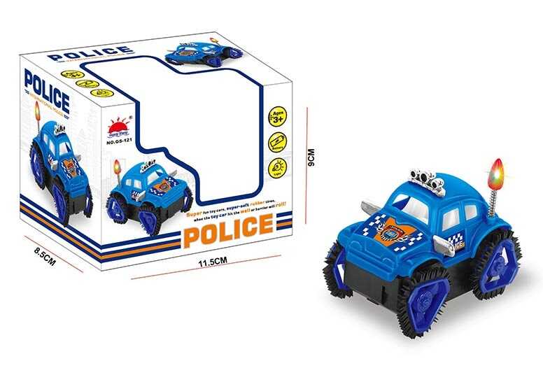 Перевертиш GS 121 (240/2) на батарейках, гумові щетинки, підсвічування, у коробці