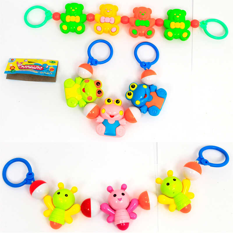 Брязкальце на візочок 6378 А/6336/6335 (288/2) довжина - 44 см, у пакеті