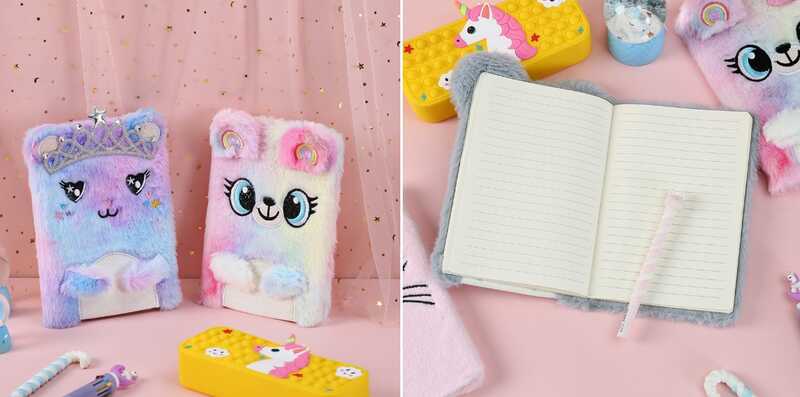 Блокнот М 18133 (120) 2 види,15 х 21 см, хутряна обкладинка, у лінійку, у пакеті