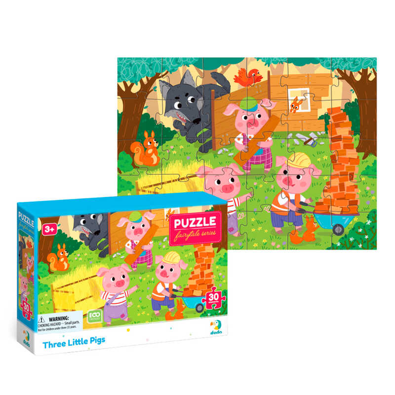 гр Пазл "Троє поросят" 300695 (96) "DoDo", 30 елементів, в коробці