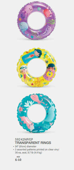 Intex Коло 59242 NP "Рибки" (36) 3 види, діаметром 61см, від 3-х років