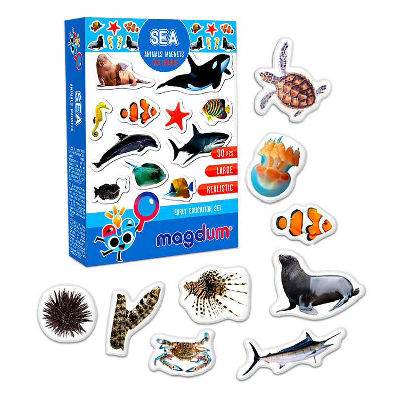 гр Набір магнітів "Sea. Рhoto" ML4031-28 EN (70) "Magdum", англ. мова, в коробці