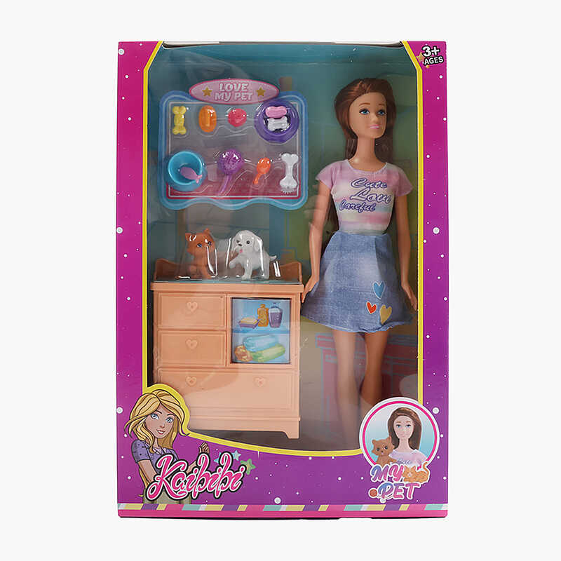 Лялька WG 248 (72/2) висота: 30см, знімний одяг, рухомі кінцівки, комод, аксесуари, в коробці