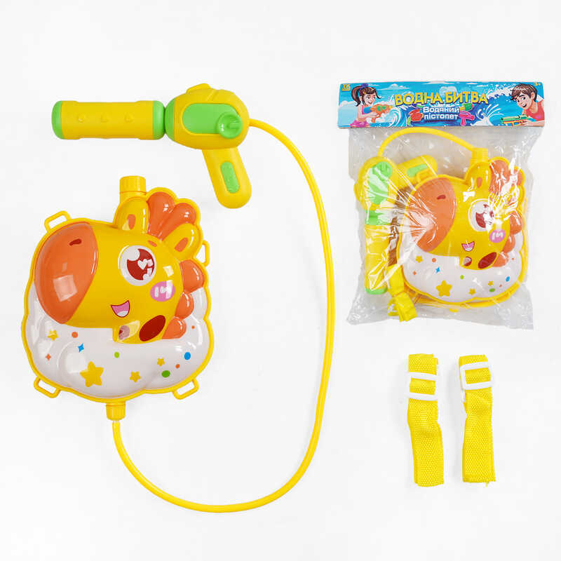 Водний пістолет з балоном TK-40519 (60) “TK Group”, помповий механізм, лямки регульованої довжини, в пакеті