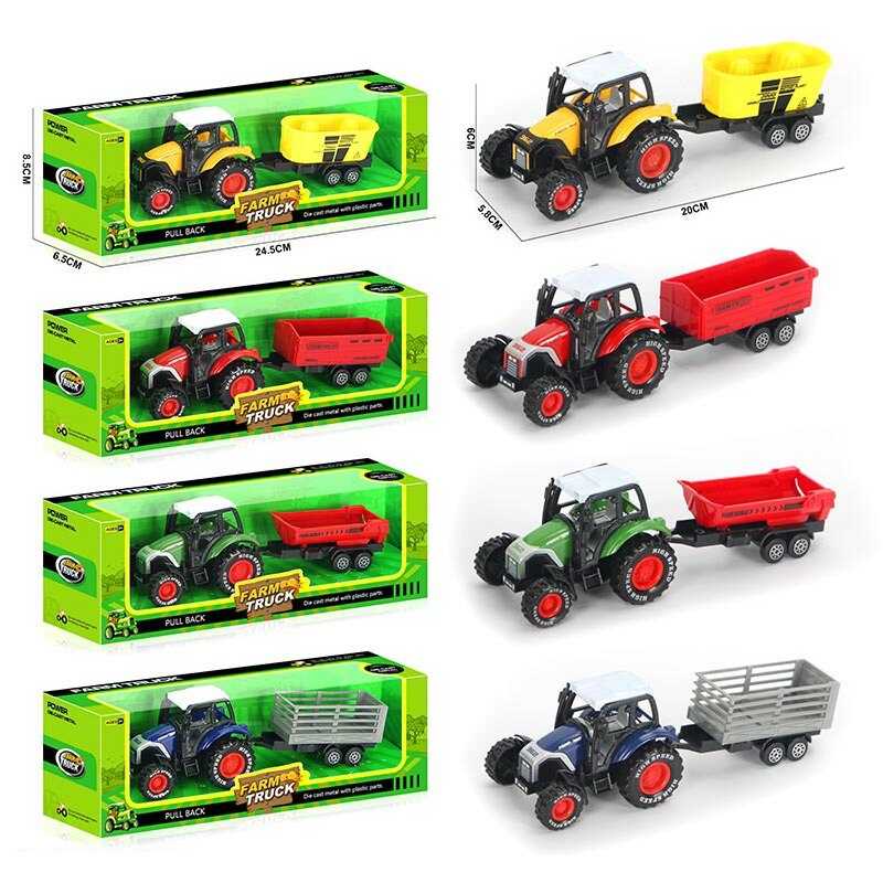 Трактор 955-204 (144/2) 4 види, в коробці, ВИДАЄТЬСЯ МІКС