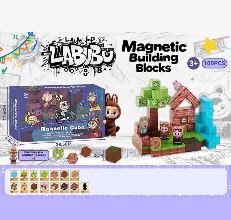 Магнітний конструктор BZ 94-4 B (36) 100 деталей, в коробці