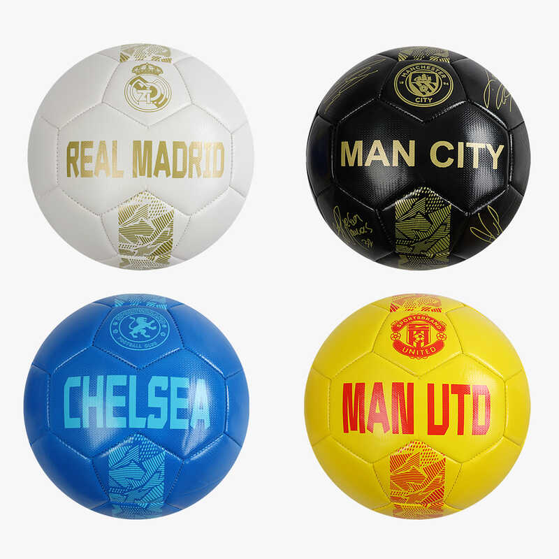 М`яч футбольний C 70253 (60) 4 види, розмір №5, матеріал TPE, 330-350 грам, гумовий балон, ВИДАЄТЬСЯ ТІЛЬКИ МІКС ВИДІВ