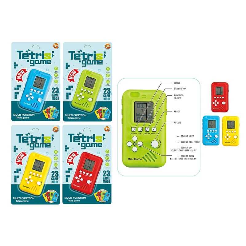 Тетрис 158 A-18 (360/2) 4 види, 23 гри, звук, на батарейках, в коробці