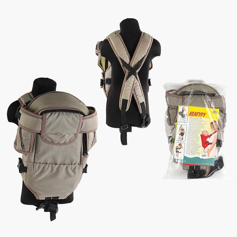 гр Рюкзак-кенгуру №8 - 0268 (1) лежачи, колір світлий капучино. призначений для дітей із двомісячного віку