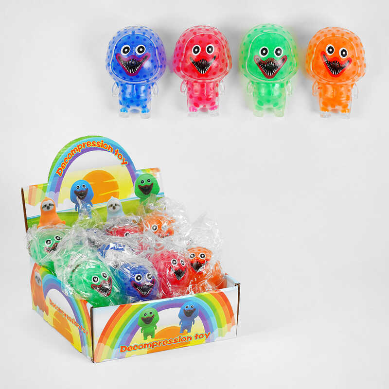 Гра антистрес C 56243 (24) ЦІНА ЗА 12 ШТУК У БЛОЦІ, "Зубастики", з орбізами