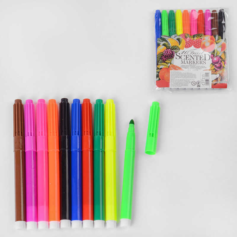 Фломастери С 37111 (240) 10 кольорів, ароматизовані, 10 шт., в упакуванні