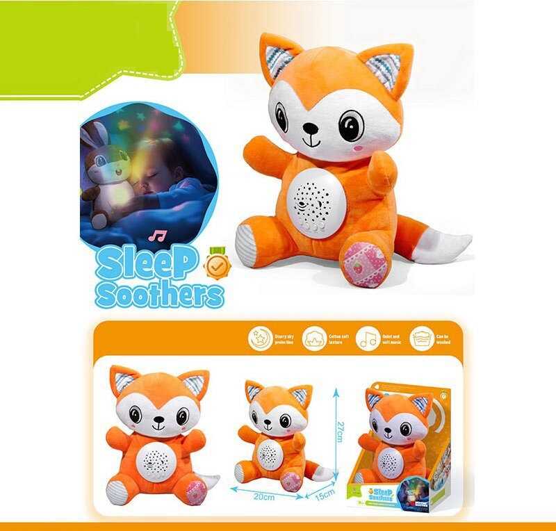 Нічник DH 11 (48/2) "Лисичка", звуки природи, мелодії, підсвічування, регулювання гучності, в коробці