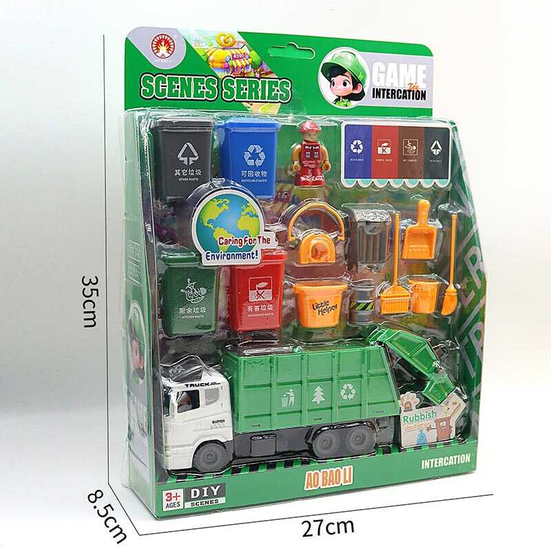 Набір спецтехніки 3389-9 A (48/2) інерційний механізм, фігурка героя, інструменти, в коробці