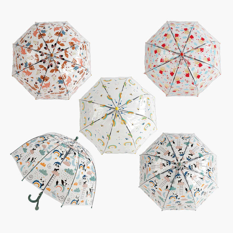 Парасолька C 68617 (60) напівавтомат, d = 70 см, довжина 65 см, 8 спиць, поглиблений купол, в пакеті, ВИДАЄТЬСЯ МІКС ВИДІВ