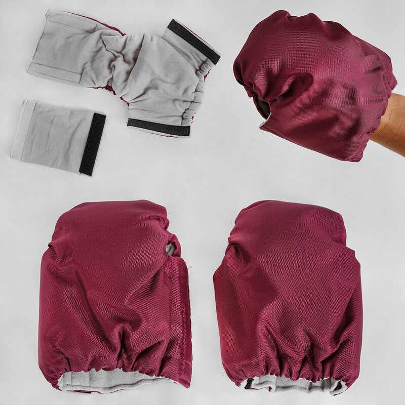 гр Рукавиці 207731/1012 (1) колір бордовий, на флісі, в пакеті